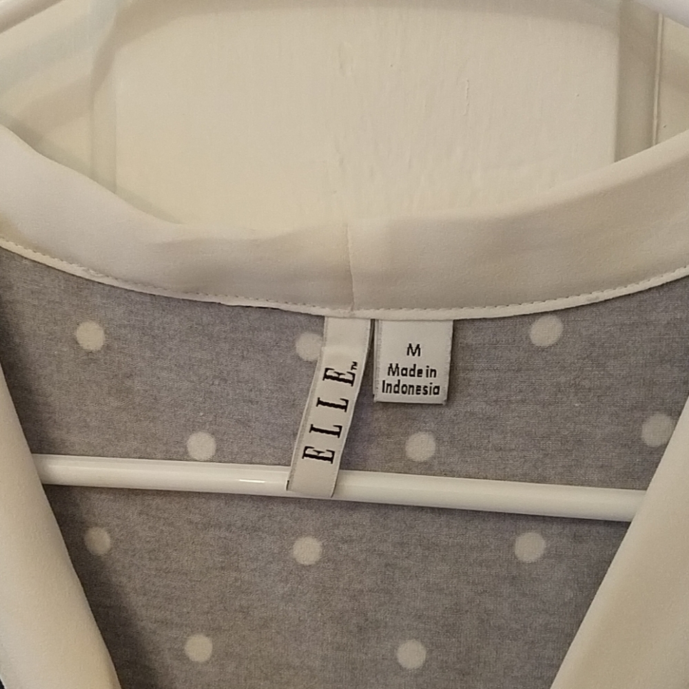 Elle Short sleeve poka dot blouse - Picture 2 of 2